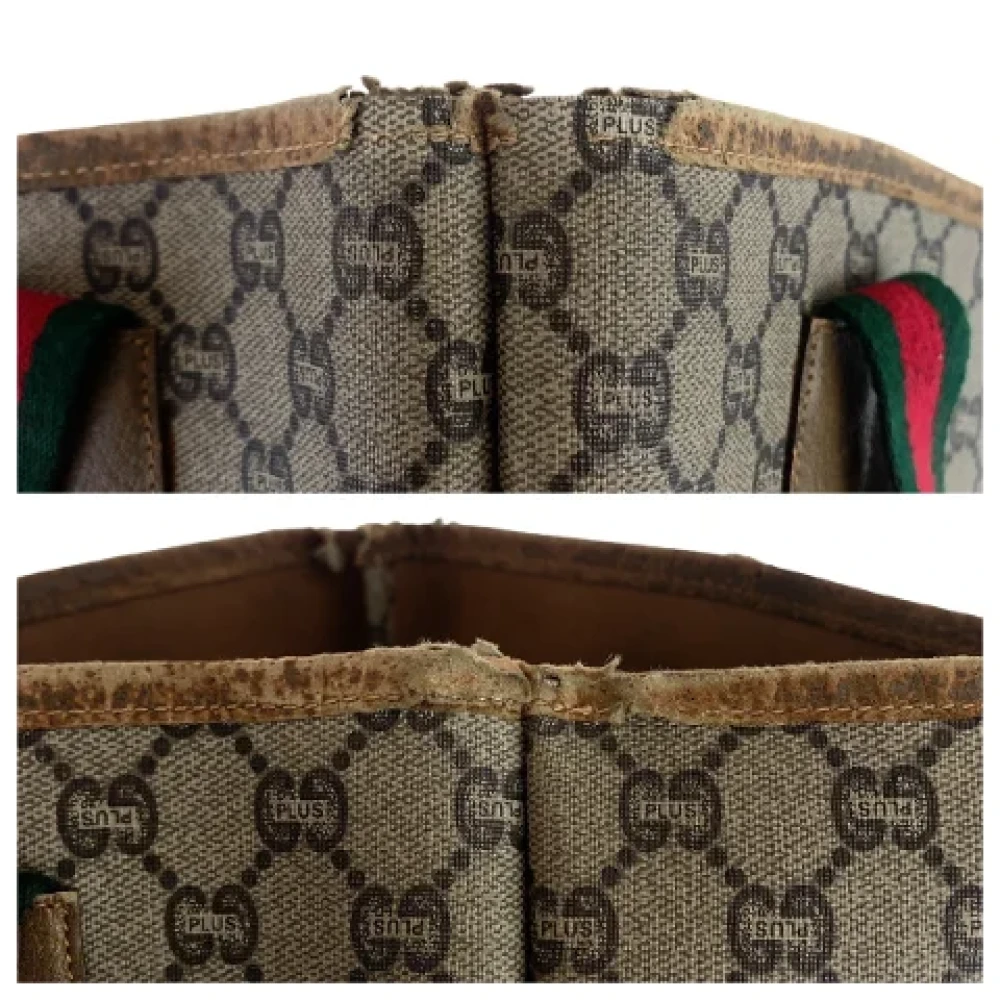 Gucci Vintage Pre-owned Canvas totes Beige Heren