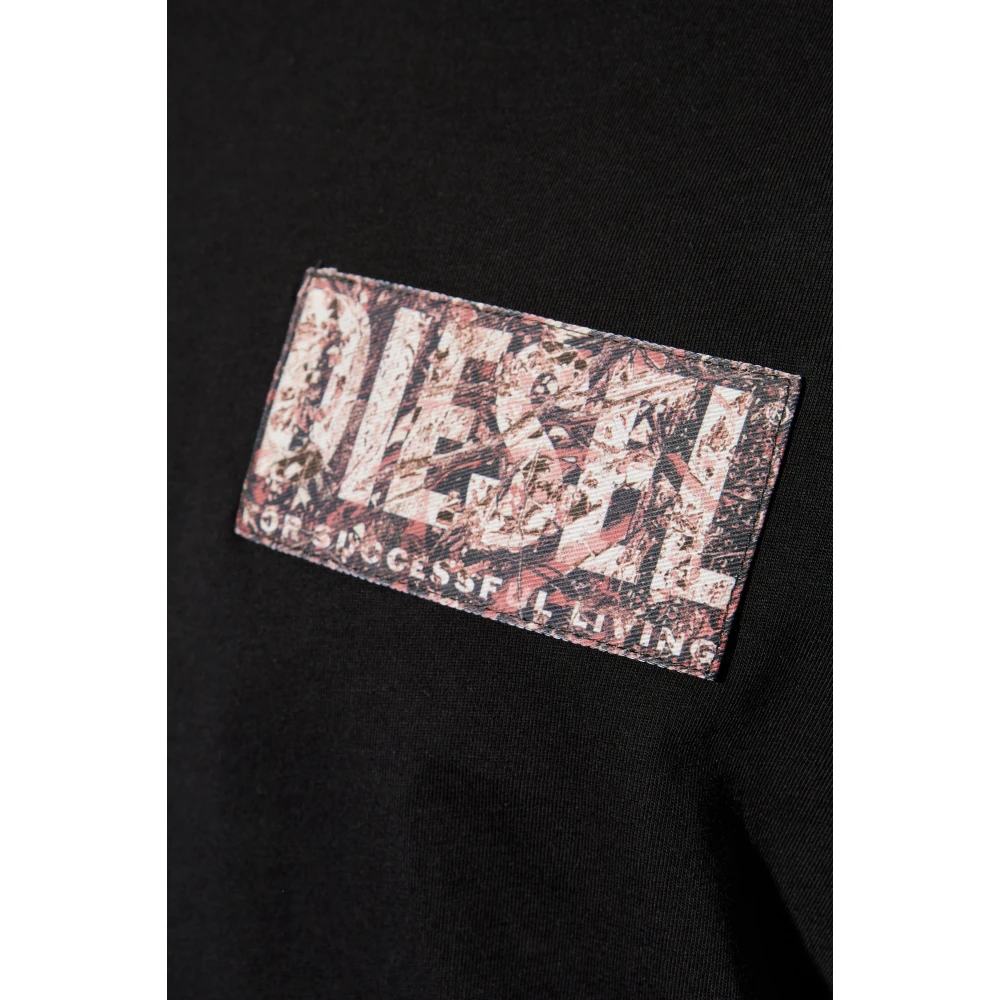Diesel T-shirt T-Adjust-R19 Black Heren