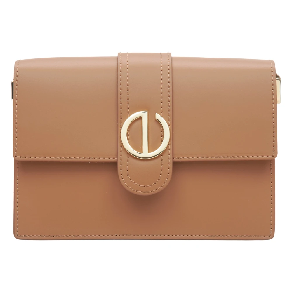 Estro Dames Bruine Italiaanse Leren Handtas Er00114778 Brown Dames