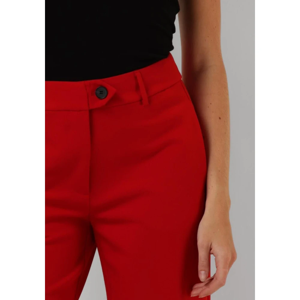 Co'Couture Rode Wijde Pijp Broek Vola Long Red Dames