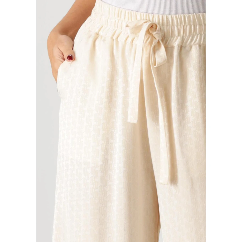 Ibana Wijde Ecru Paline Broek Beige Dames