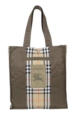Check Trench Tote