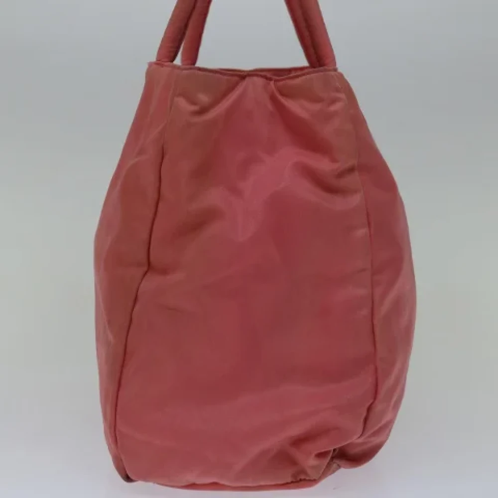 Prada Vintage Pre-owned Nylon handbags Pink Dames