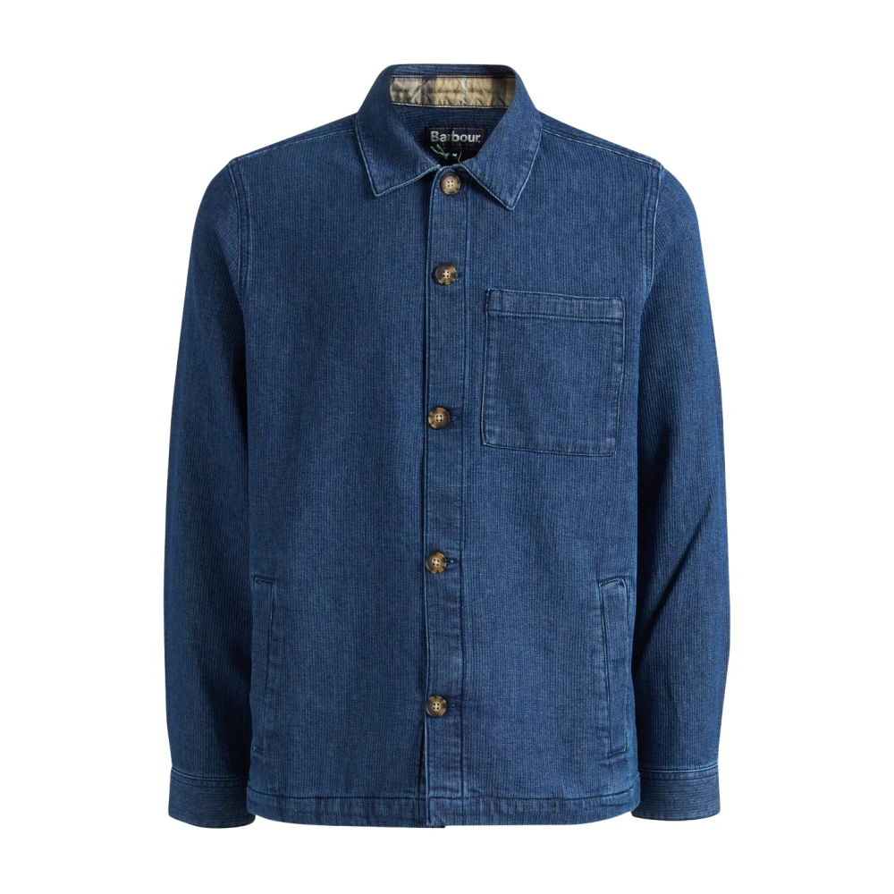 Barbour Blue Aickmen Jacket - Male - Denim Jackets - L - Jackets