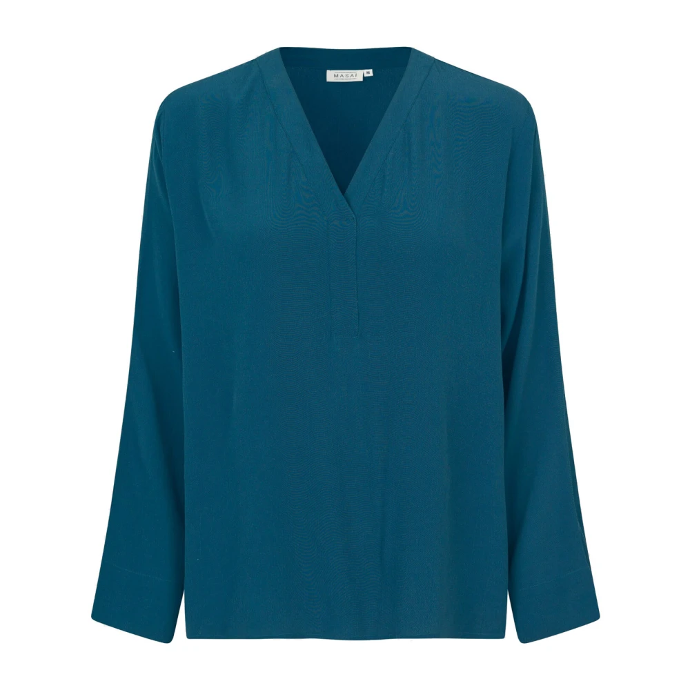 Masai Reflect Pond Top met V-hals Blue Dames