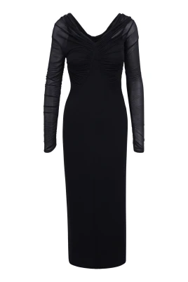 Locri Draped Jersey Long Dress