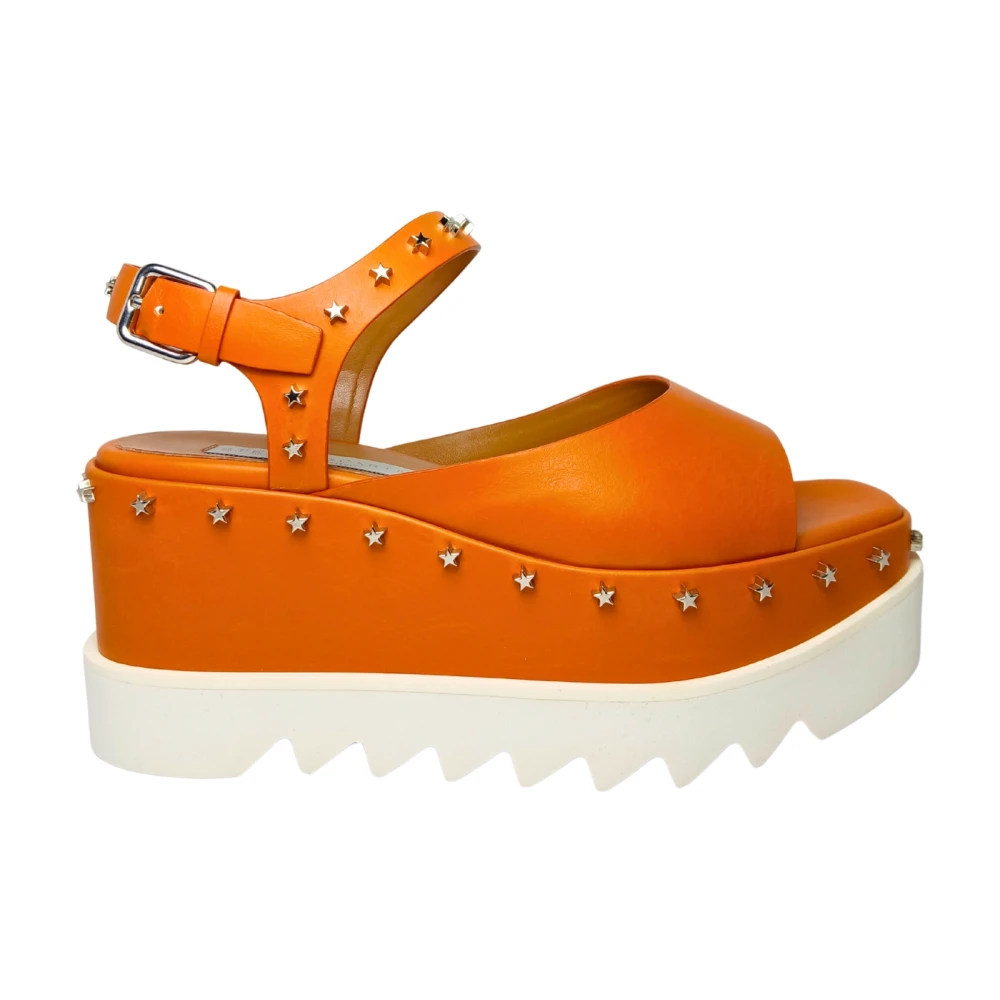 Stella Mccartney Women's Orange Sandali Pelle