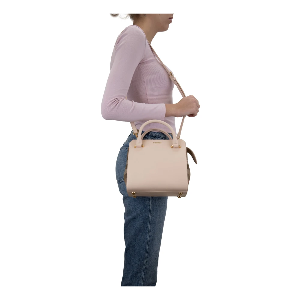 Burberry Dames Schoudertas Rits Stijlvol Pink Dames