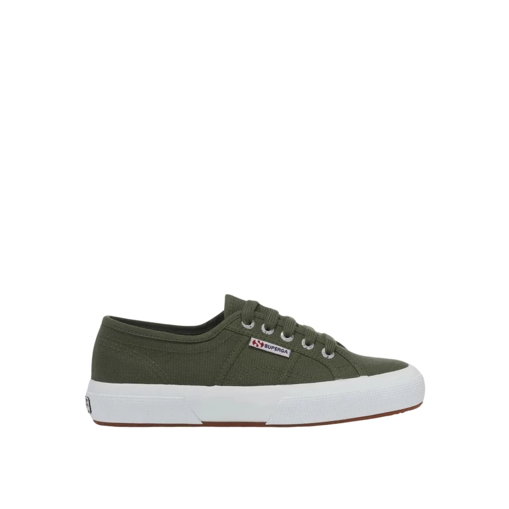 Superga Women's Green Canvas Sneaker For Kids - Sneakers - 9 Uk - Shoes