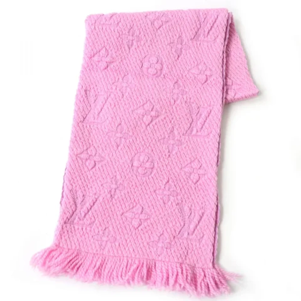Louis Vuitton Vintage Pre-owned Wool scarves Pink Dames
