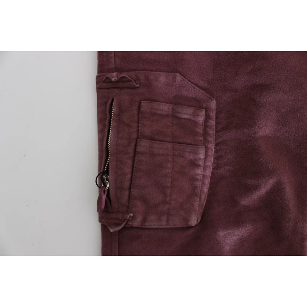 Ermanno Scervino Bordeaux Cargo Capri Broek Red Dames