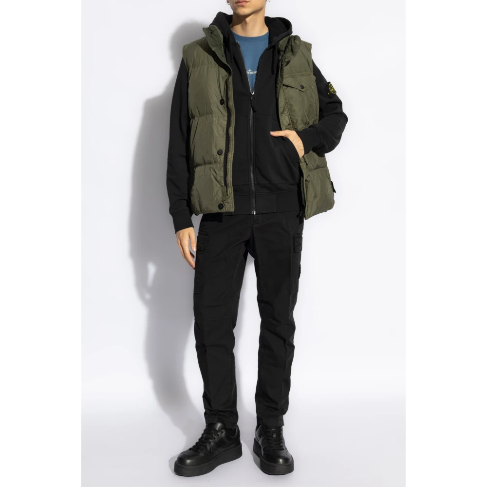 Stone Island Sweatshirt met logo Black Heren