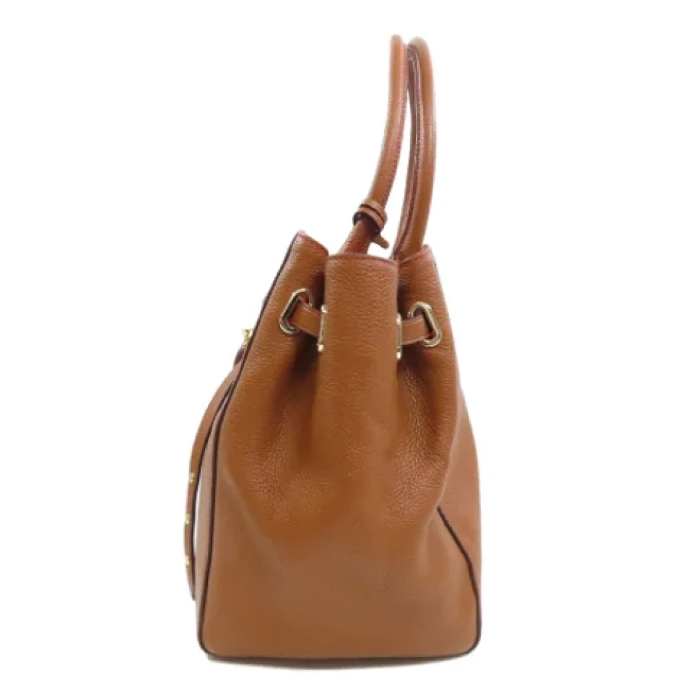 Coach Pre-owned Leather handbags Brown Dames