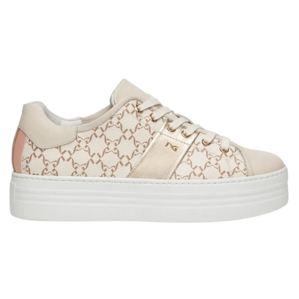 Nerogiardini Platform Sneaker Dames Schoenen Beige