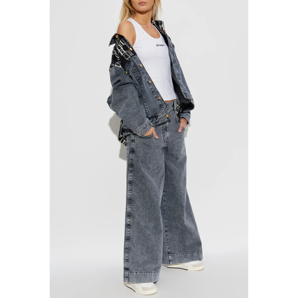 Palm Angels Flared jeans Gray Dames