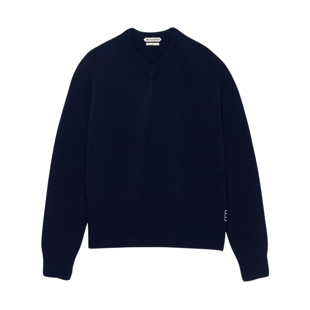 J.w. Anderson Donna Blu Maglia In Cashmere - Immagine 2