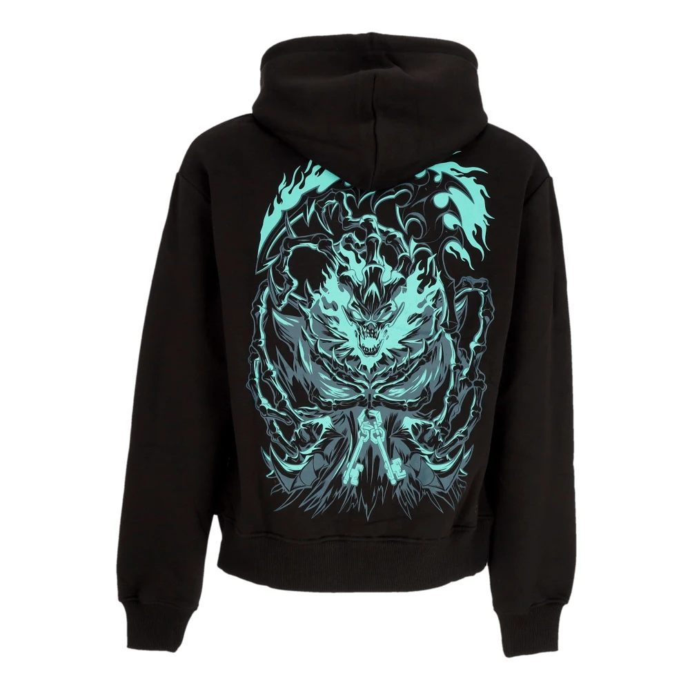Dolly Noire Zwarte Hoodie met Voorzak Black Heren