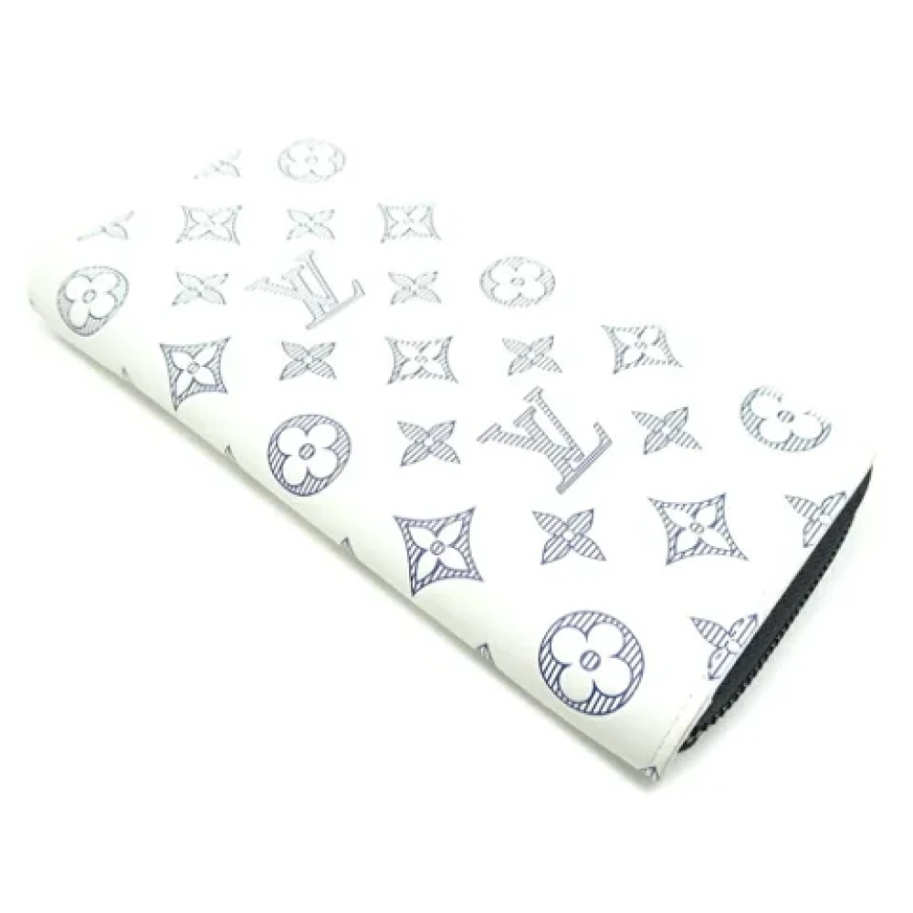 Louis Vuitton Vintage Pre-owned Leather wallets White Dames