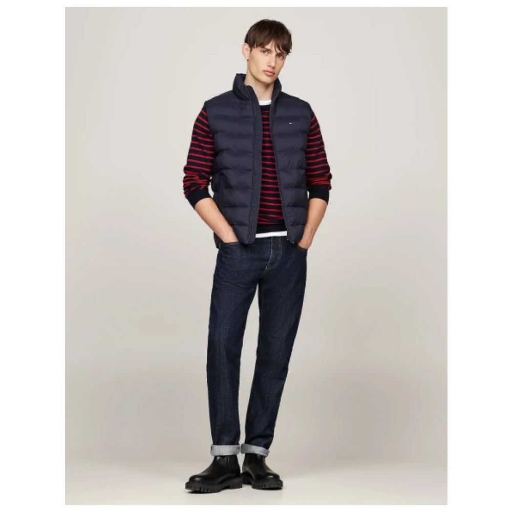 Tommy Hilfiger Gewatteerd mouwloos pufferjack Blue Heren