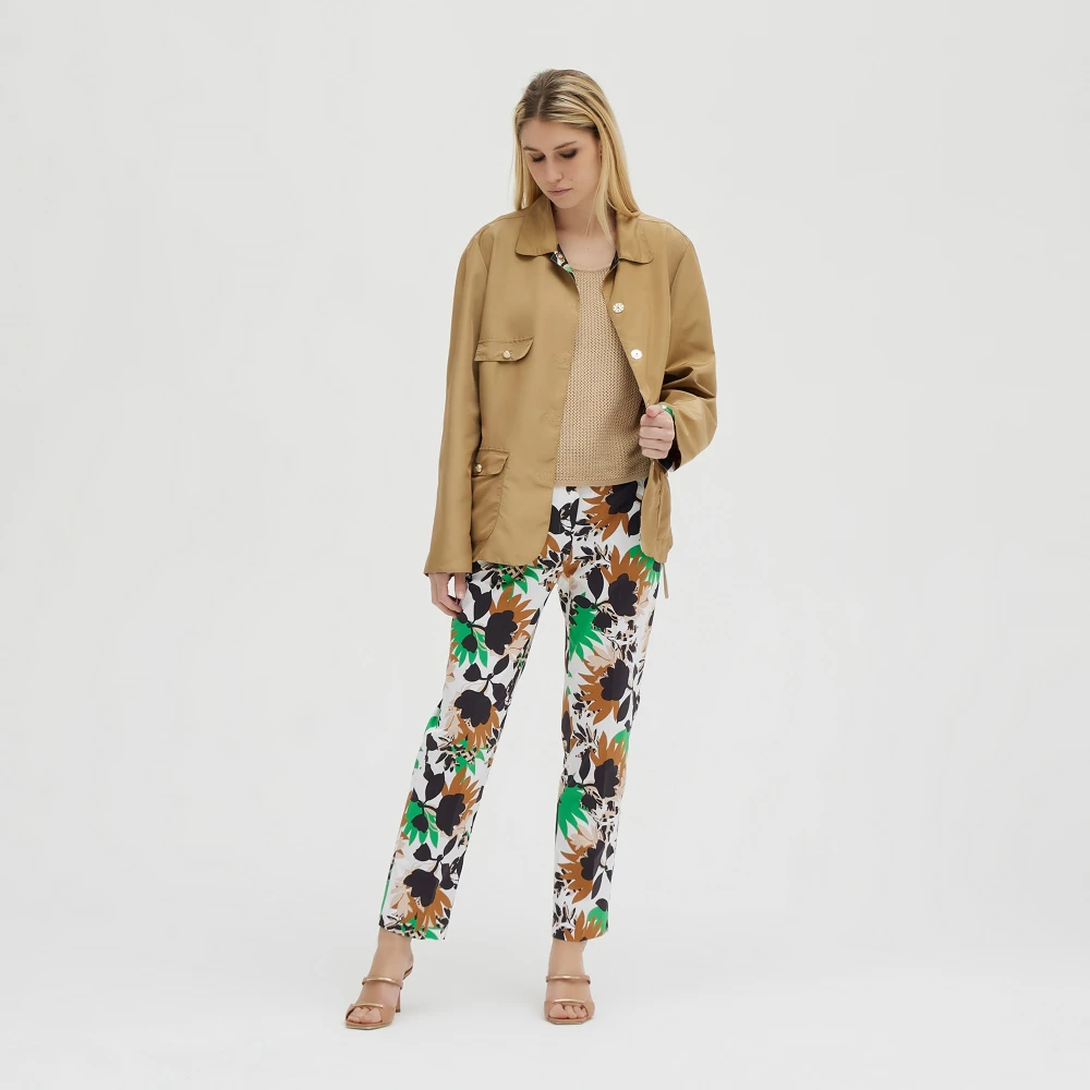 Giorgio Grati Omkeerbare Jungle Glamour Jas Brown Dames