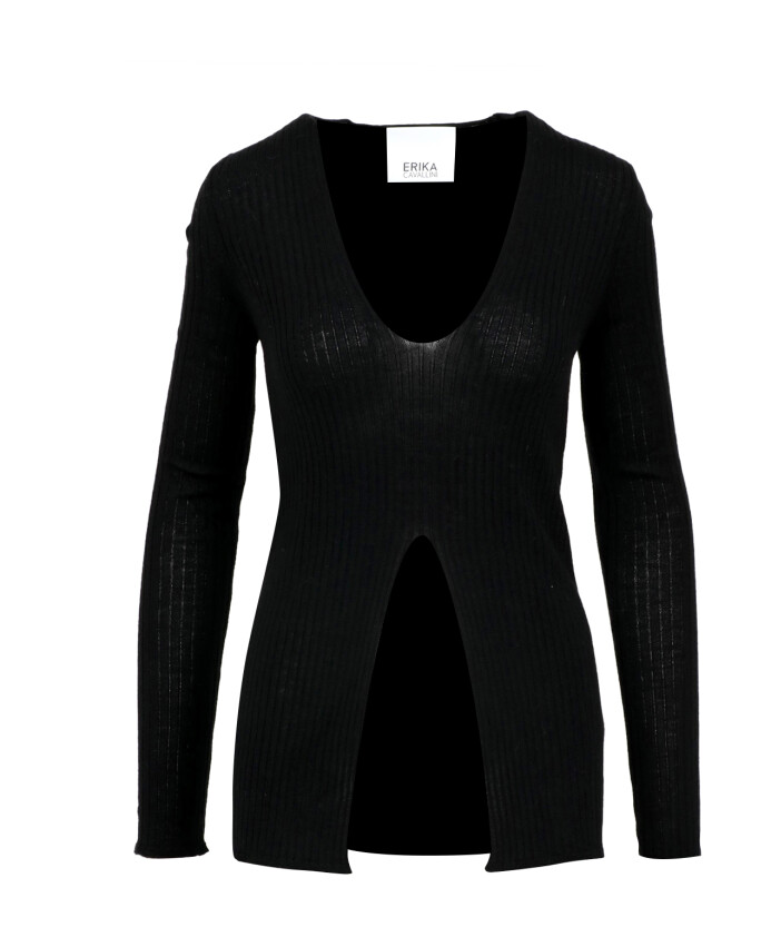 zwarte-merinowol-ribgebreide-sweater