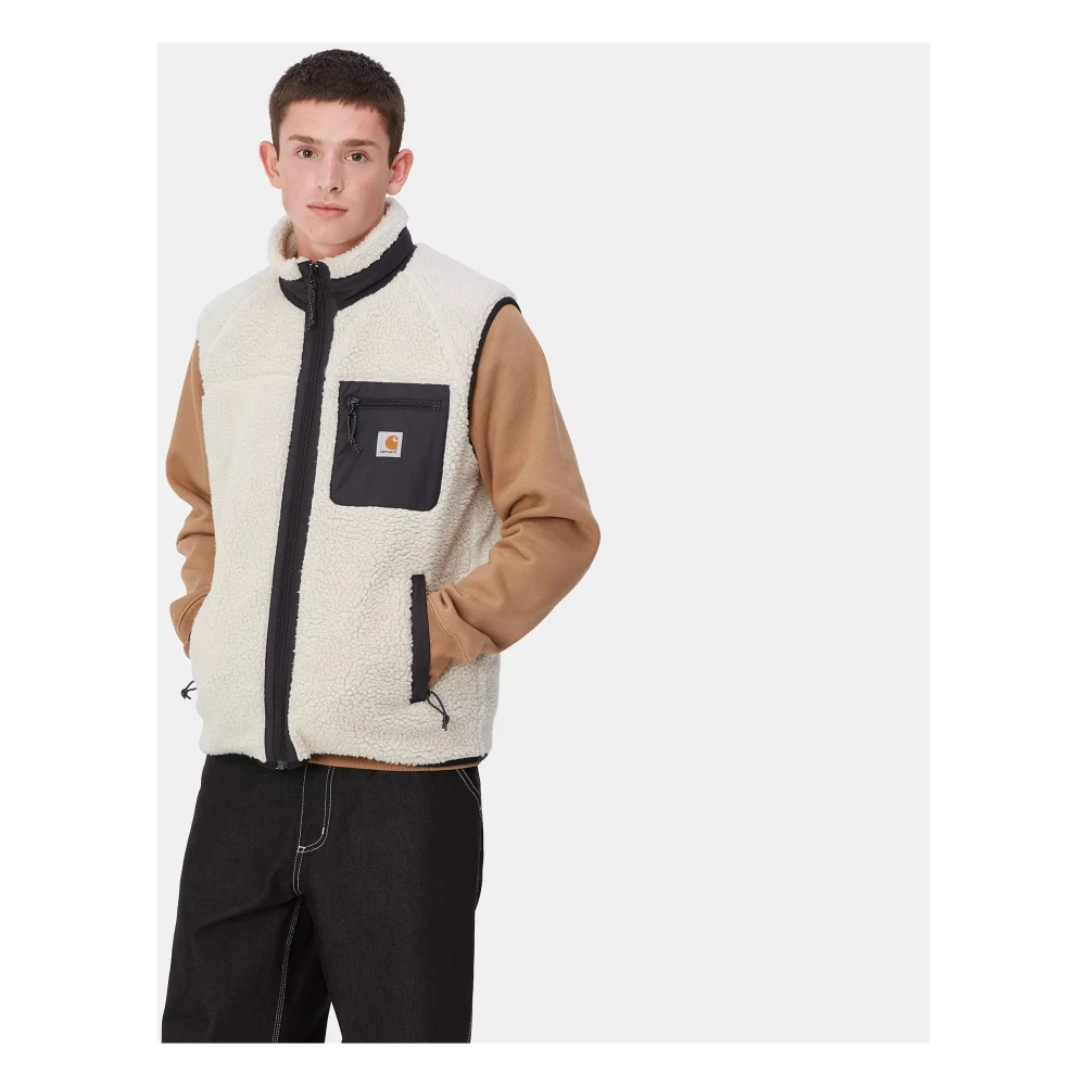 Carhartt WIP Dikke Polyester Vest met Mesh Voering Beige Heren