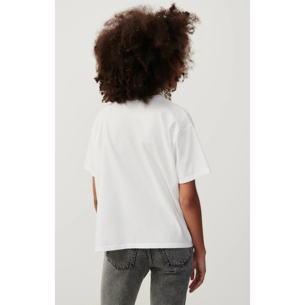 American vintage Klassiek Wit T-Shirt White Dames