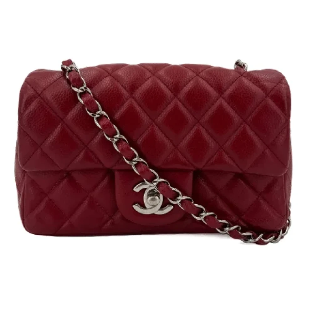 Chanel Vintage Pre-owned Leather chanel-bags Red Dames