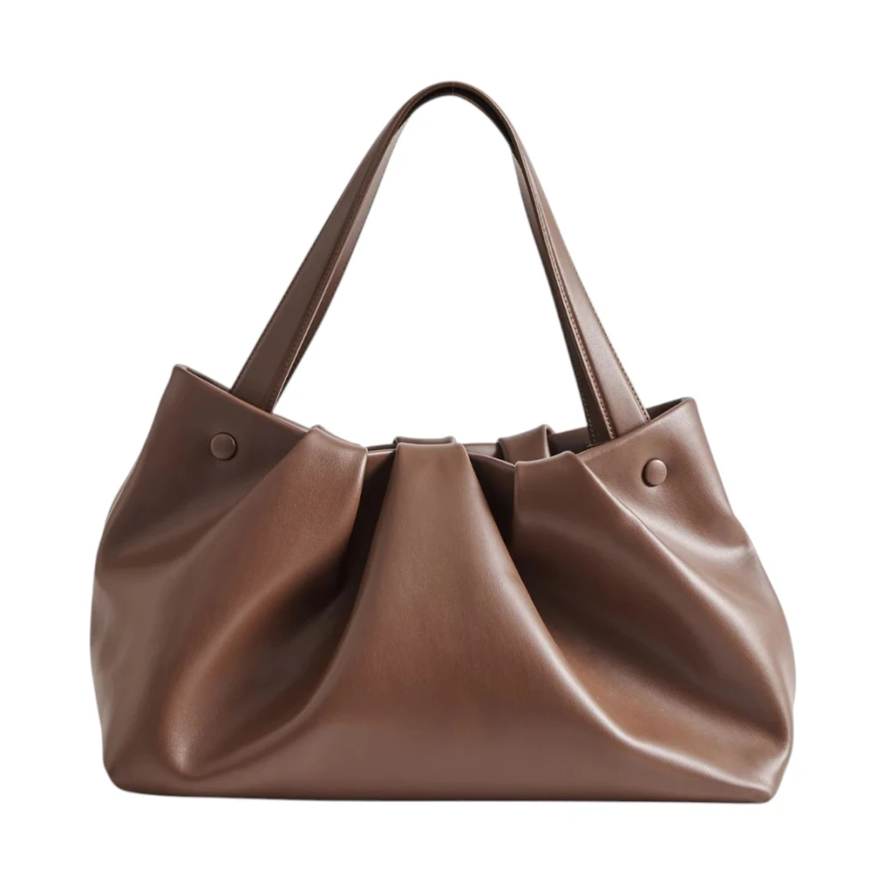 Themoirè Women's Brown Shoulder Bags, One Size, Athena Vegan Fabric