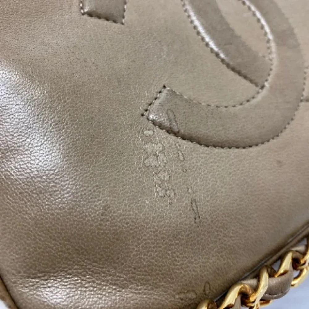 Chanel Vintage Pre-owned Leather chanel-bags Yellow Dames