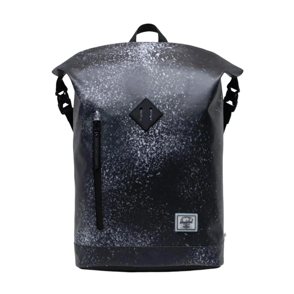 Herschel Unisex Zwart Tassen One Size, Polyester, Roll Top Rugzak