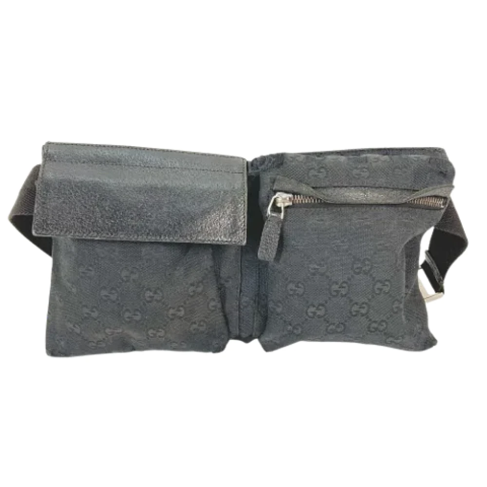 Gucci Vintage Pre-owned Canvas gucci-bags Black Heren