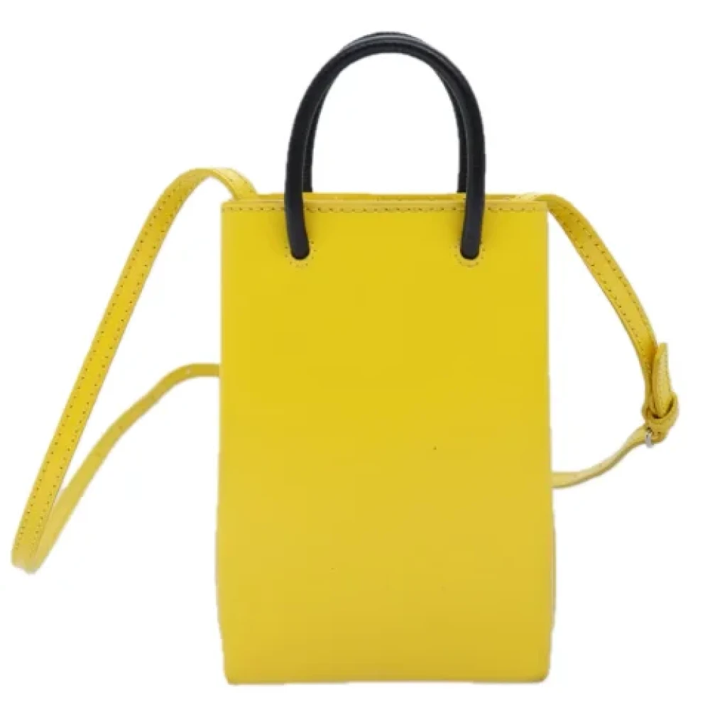 Balenciaga Vintage Pre-owned Leather balenciaga-bags Yellow Dames