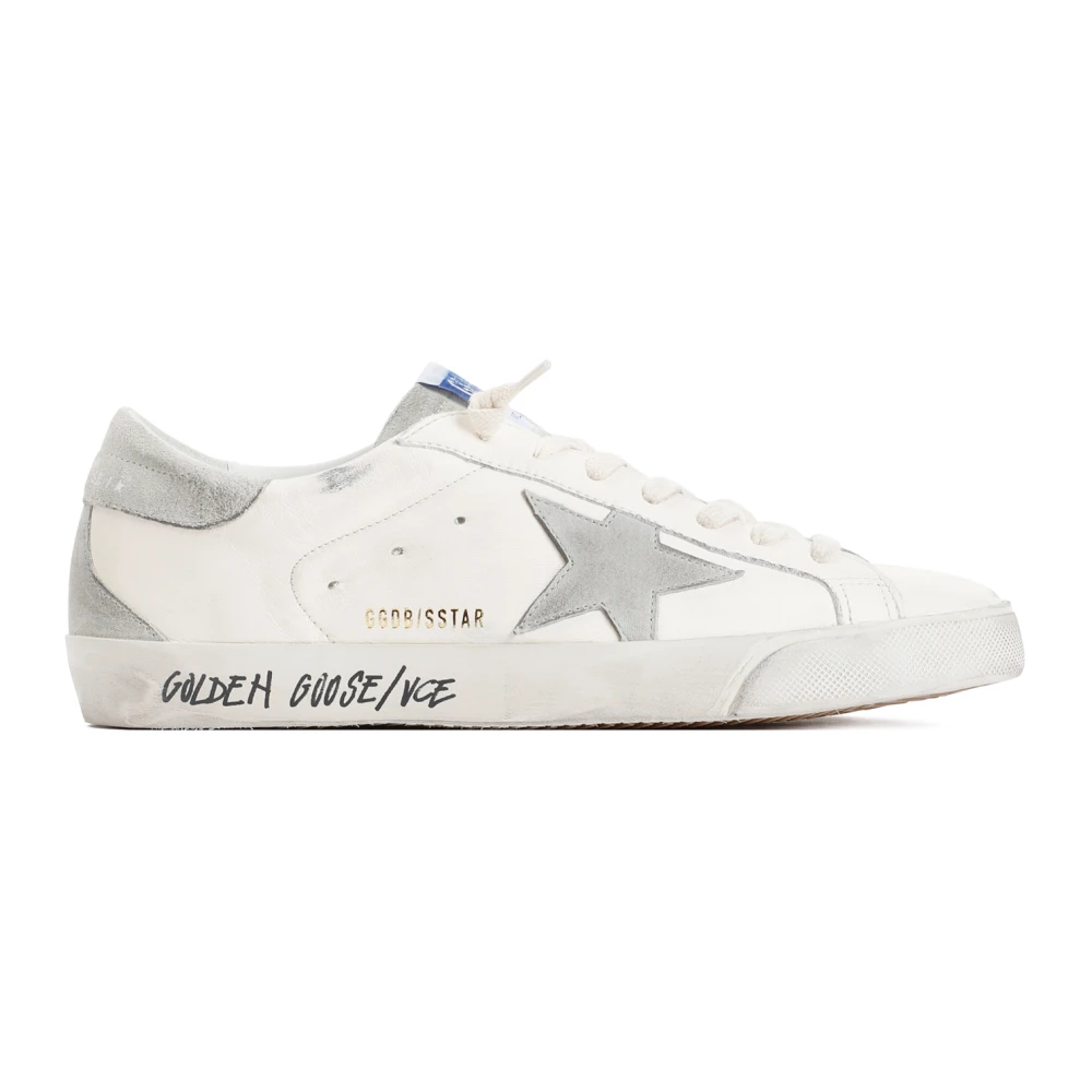 Golden Goose Men's White Super-Star Trainers - Sneakers - 8 Uk - Shoes
