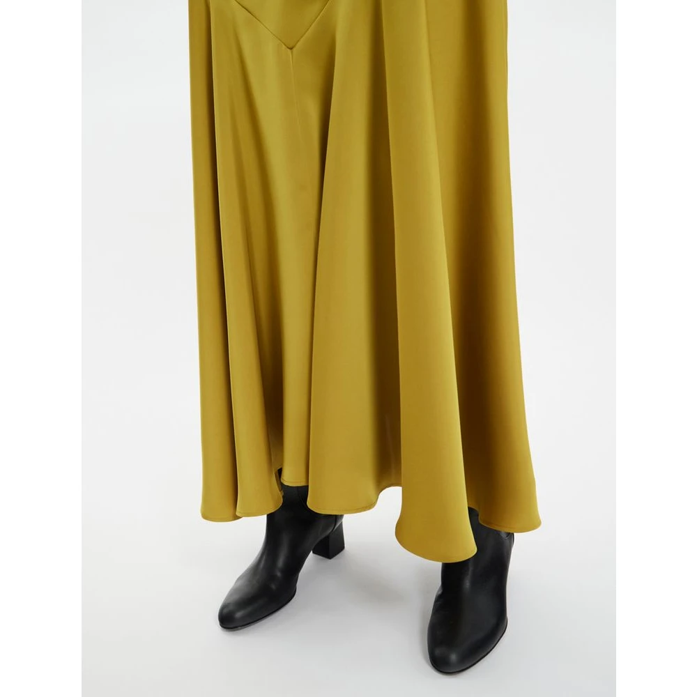 Ines De La Fressange Paris Velvette Skirt Yellow Dames