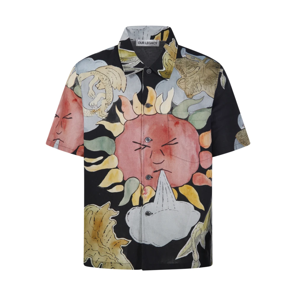 Our Legacy Zonne-energie Print Korte Mouw Shirt Multicolor Heren