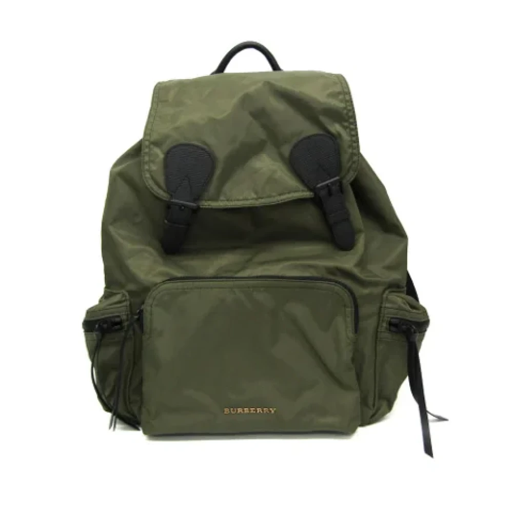 Burberry Vintage Pre-owned Nylon shoulder-bags Green Dames