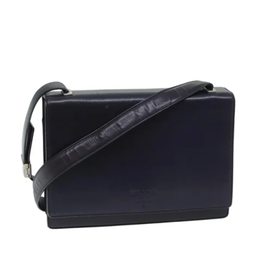 Prada Vintage Pre-owned Leather prada-bags Purple Dames