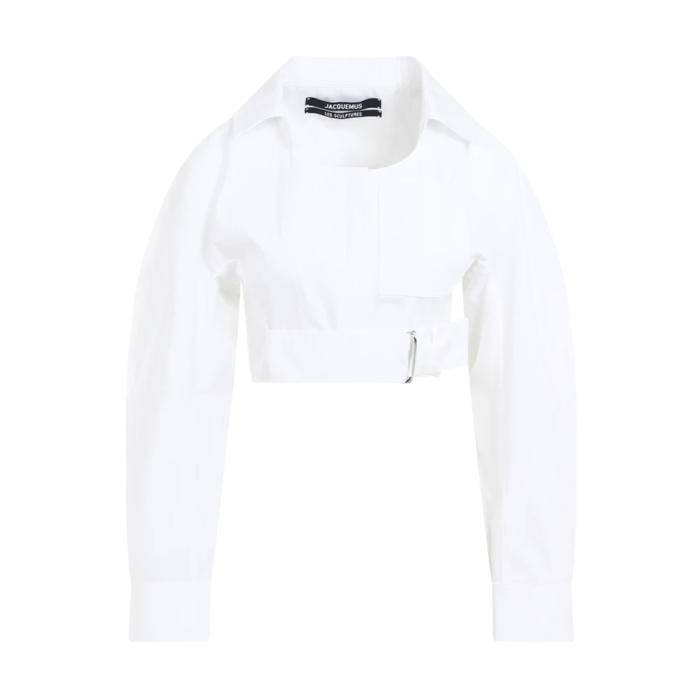 Jacquemus Witte La Chemise Obra Shirt White Dames