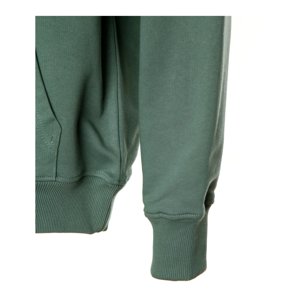 Drole de Monsieur Slogan Hoodie Green Heren