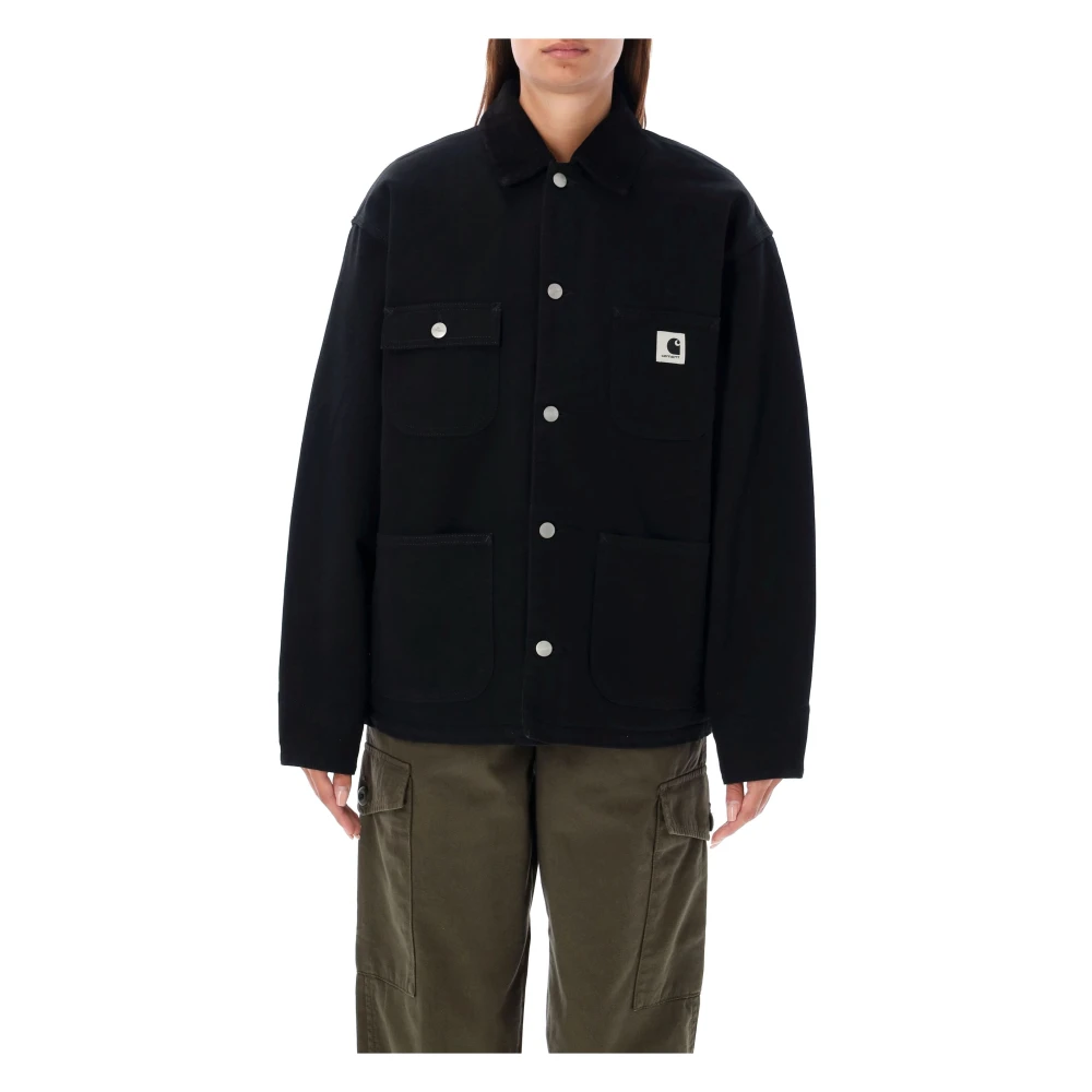 Carhartt WIP Zwart Rinsed OG Michigan Jas Black Dames