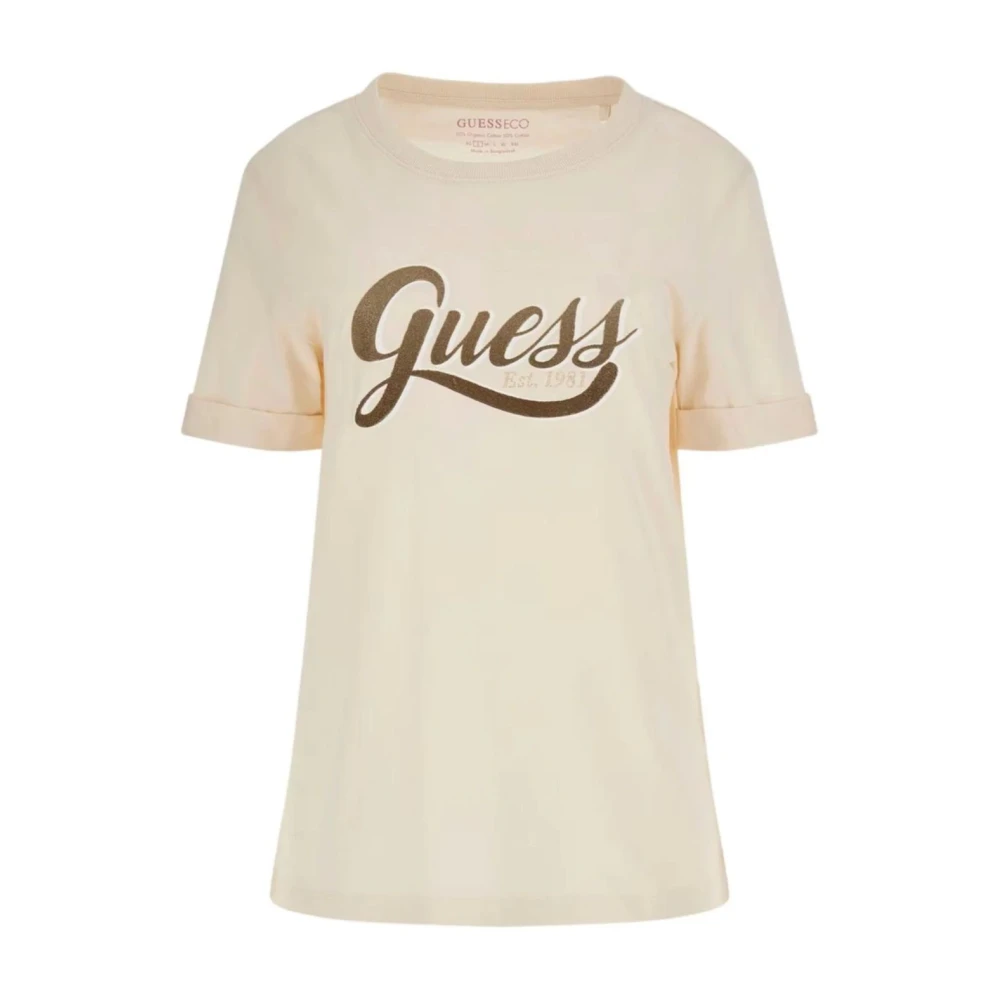 Guess - Tops > T-Shirts - Beige - Guess - Modalova