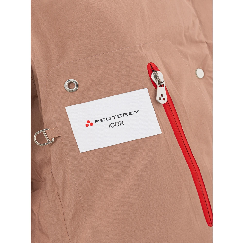 Peuterey Geometrische Gewatteerde Jas Pink Dames