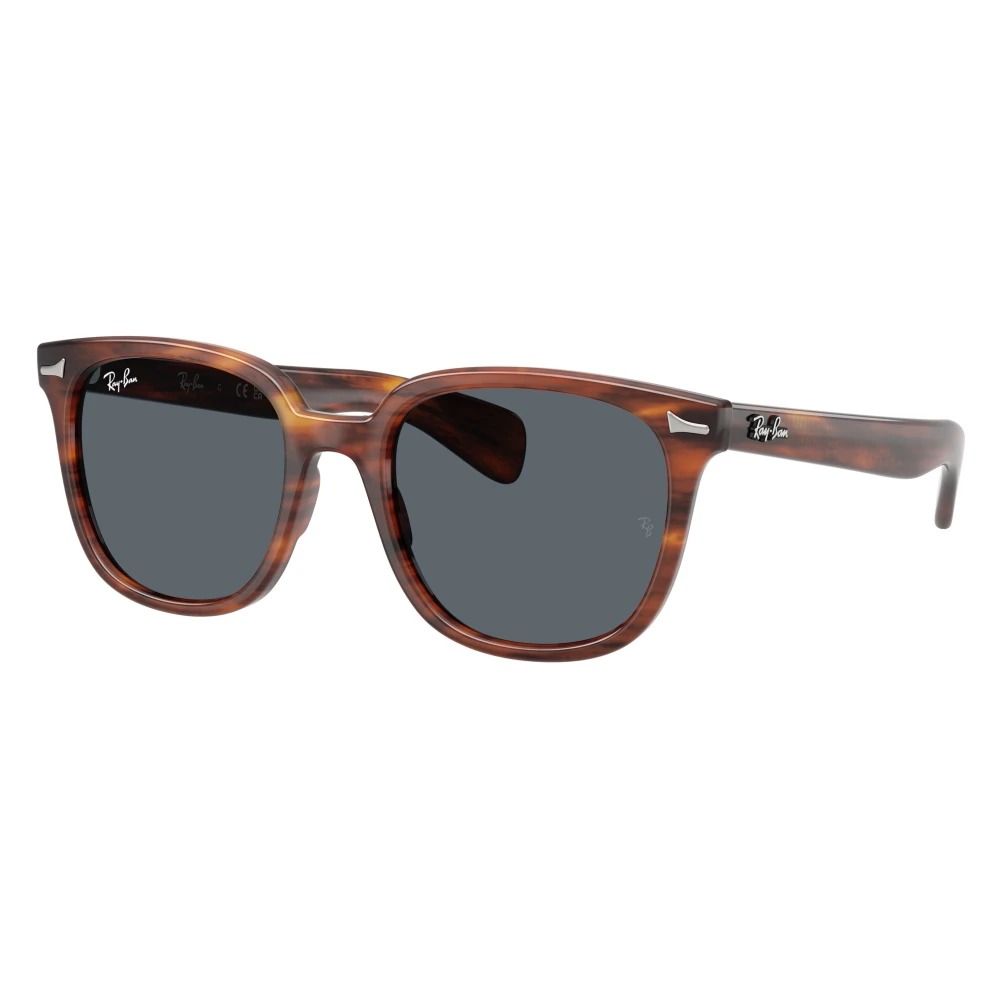 Ray-Ban Sunglasses Brunel Ii - Striped Havana Frame Blue Lenses 53-20, RB2235 - Image 3