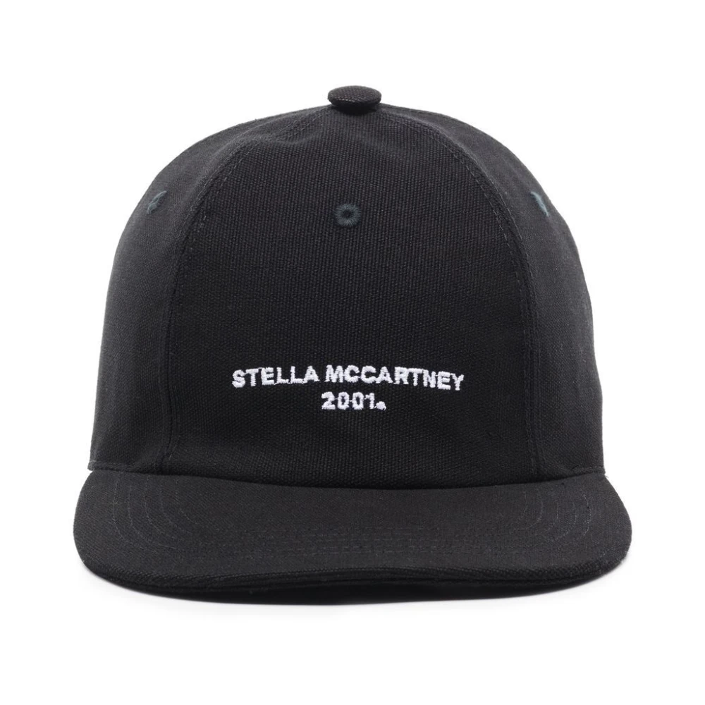 Stella Mccartney Logo Geborduurde Baseballpet Black Dames