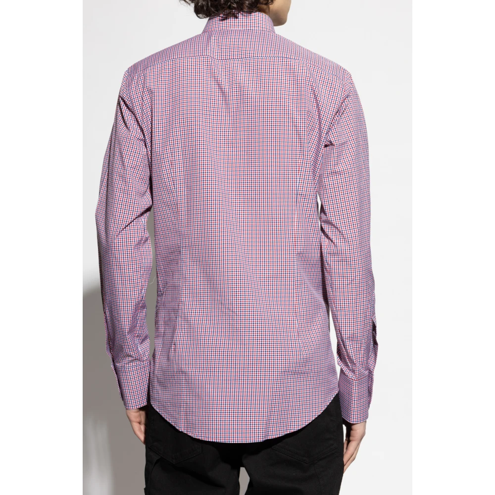Dsquared2 Geruite overhemd Red Heren
