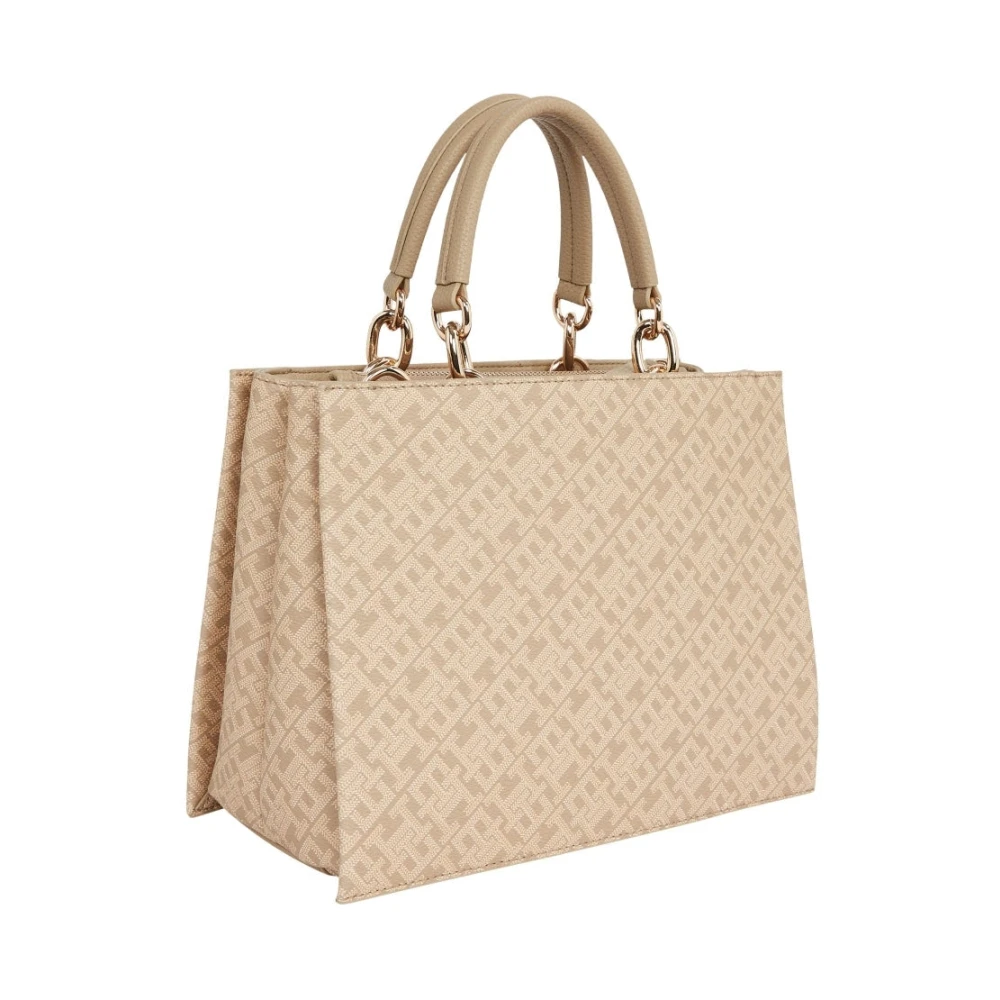 Tommy Hilfiger Beige Mini Tote Tas Beige Dames