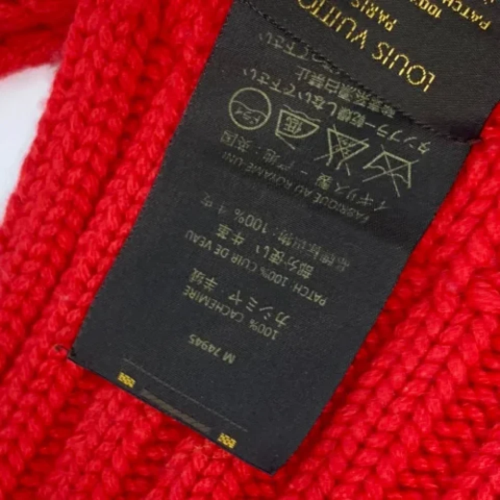 Louis Vuitton Vintage Pre-owned Fabric scarves Red Heren