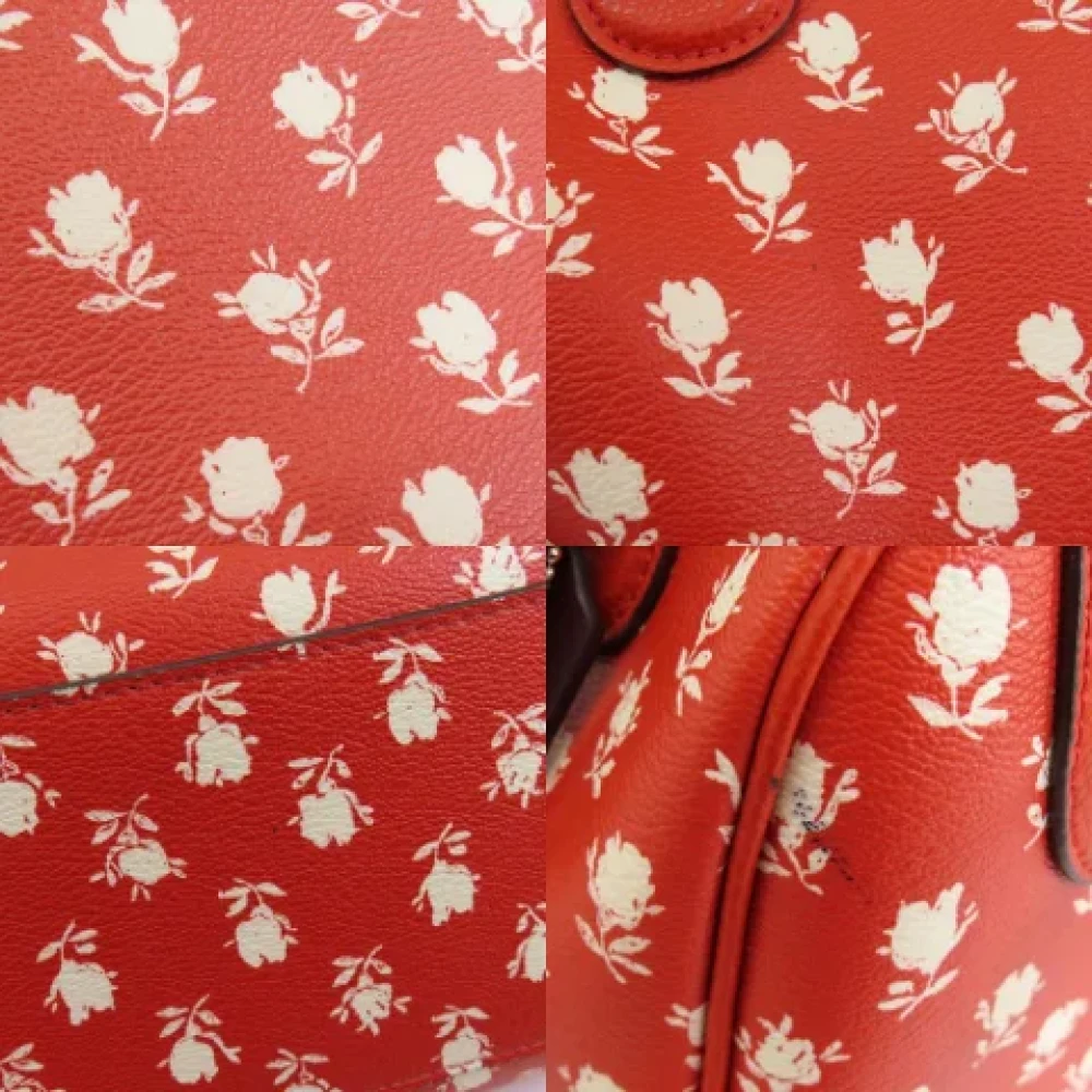 Coach Pre-owned Fabric handbags Red Dames
