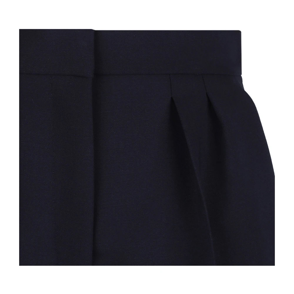 Max Mara Navy Blue Zic Shorts Blue Dames